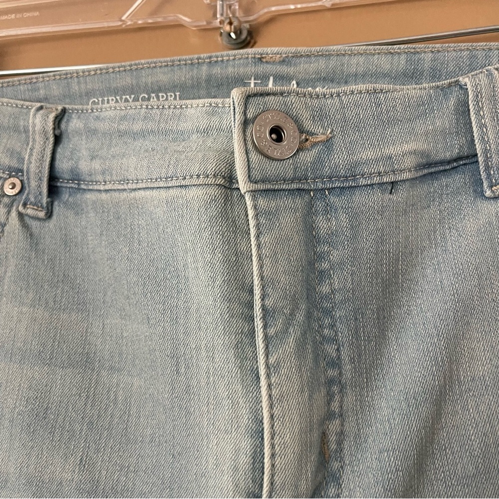 Style & Co. Light Blue Capri Embroidered Jeans size 16 - Picture 4 of 8